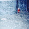 Fürdőszoba Sarok kád kék közel